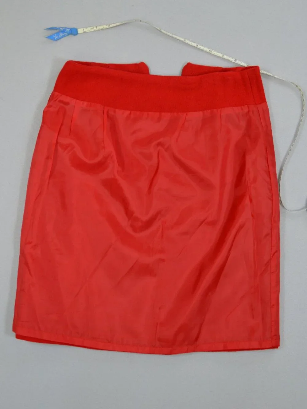 ❤️ J.G. Hook Red Wool Pencil Skirt Petite 4P Classic Work Holiday - Picture 10 of 13